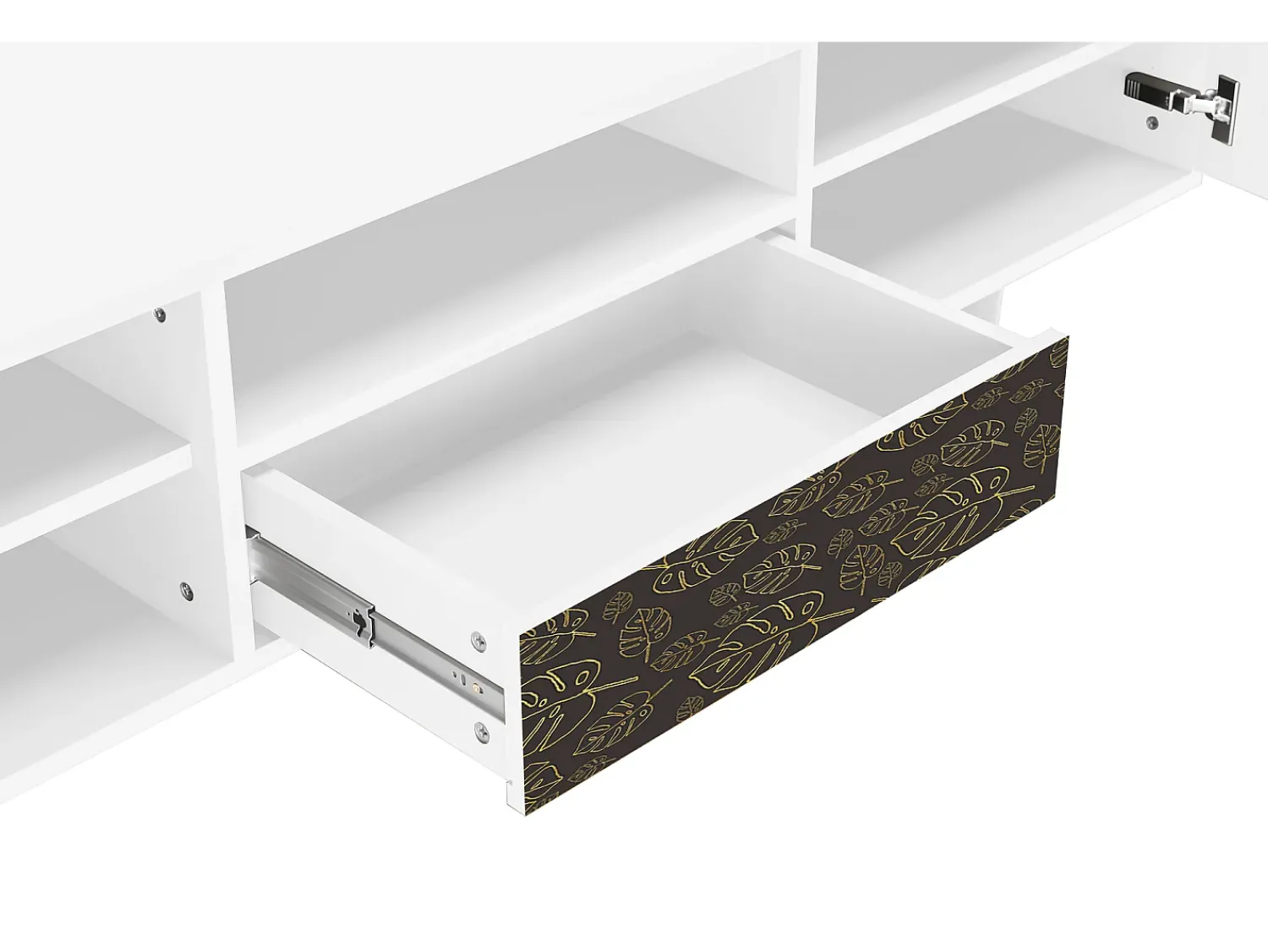 Mueble de TV - 170х59х41 cm - T6 - Fall Of The Leaves, Branco^ Móvel De Tv