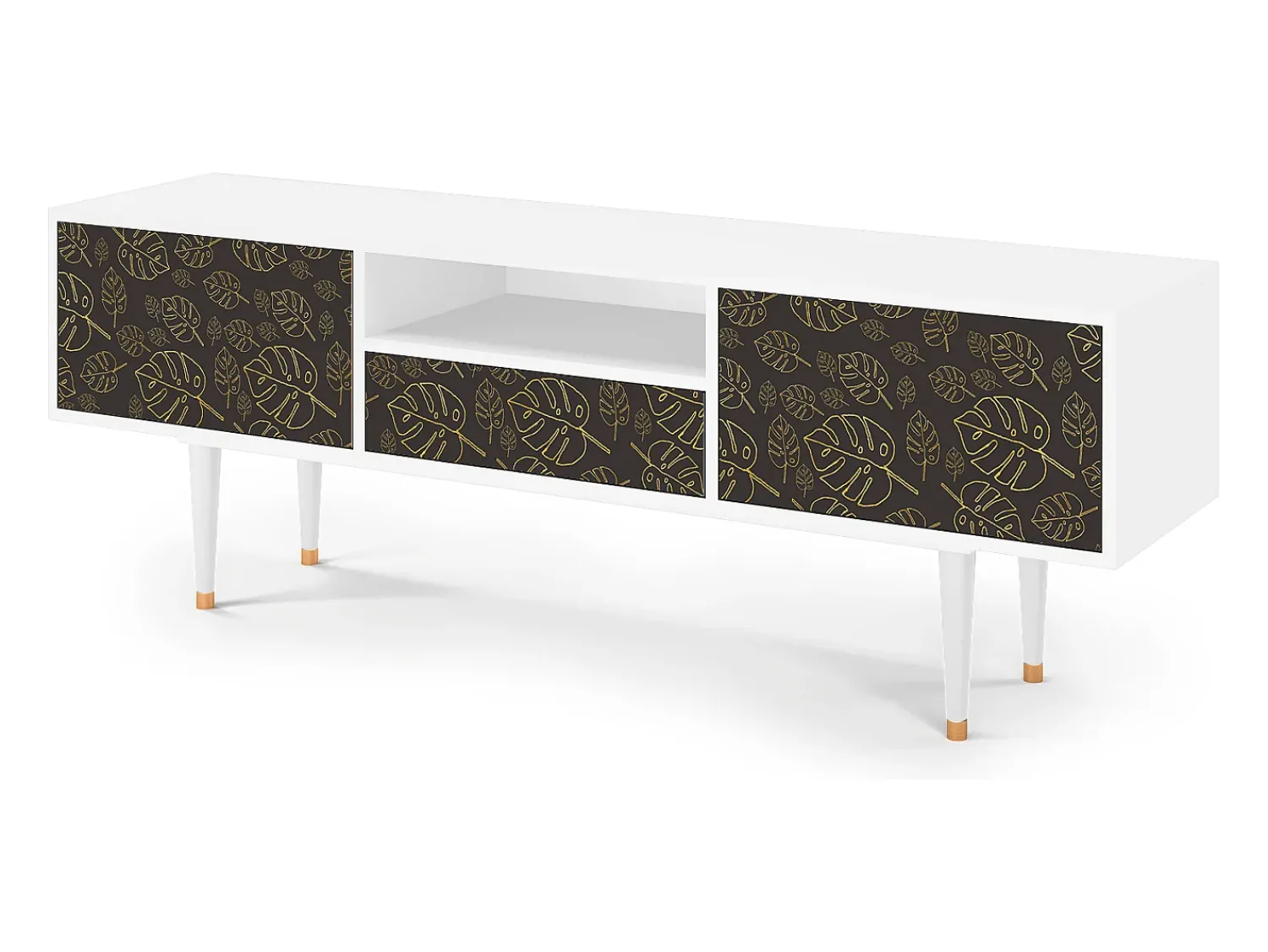 Mueble de TV - 170х59х41 cm - T6 - Fall Of The Leaves, Branco^ Móvel De Tv