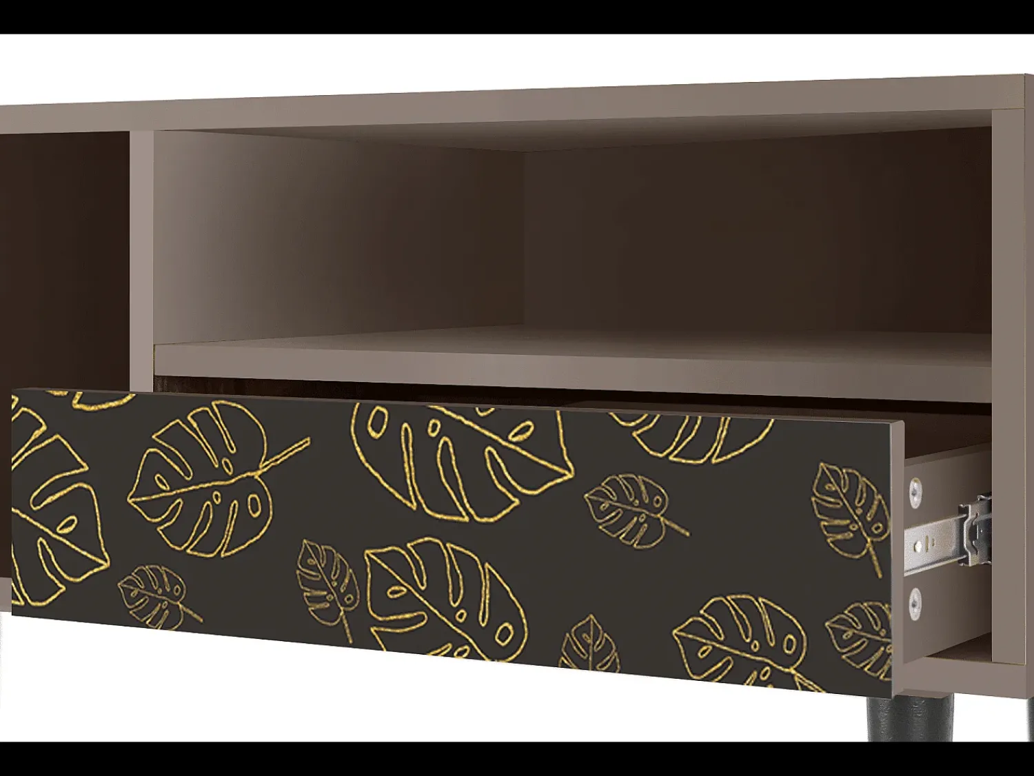 Online Mueble de TV - 115х59х48 cm - T3 - Fall Of The Leaves, Latte Bege
