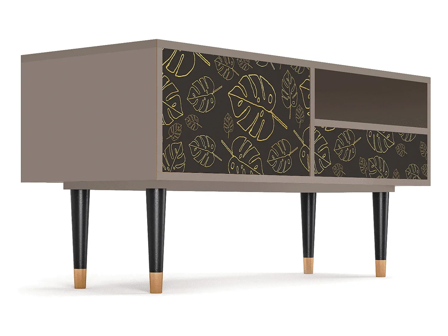 Online Mueble de TV - 115х59х48 cm - T3 - Fall Of The Leaves, Latte Bege
