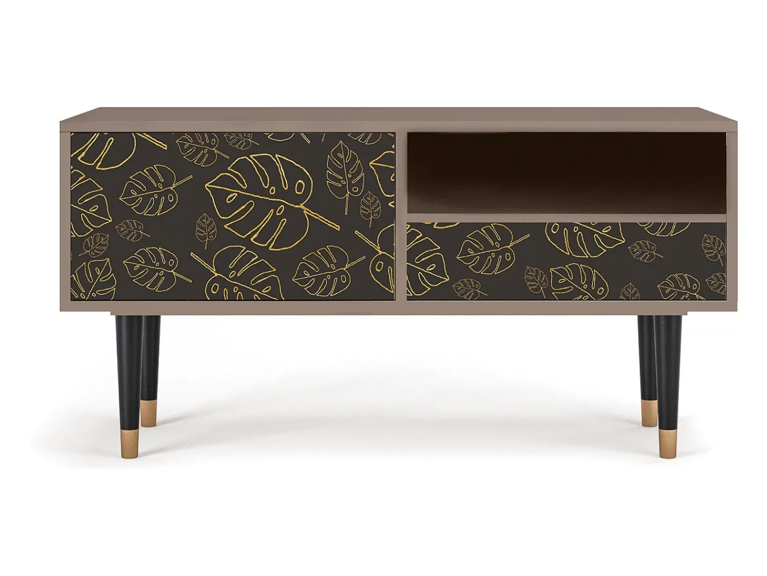 Online Mueble de TV - 115х59х48 cm - T3 - Fall Of The Leaves, Latte Bege