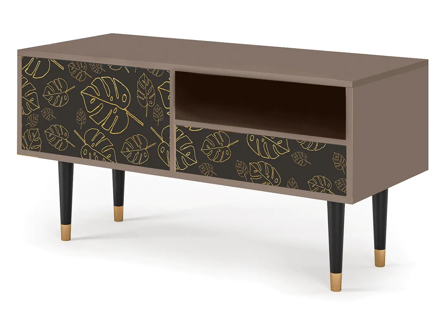 Online Mueble de TV - 115х59х48 cm - T3 - Fall Of The Leaves, Latte Bege