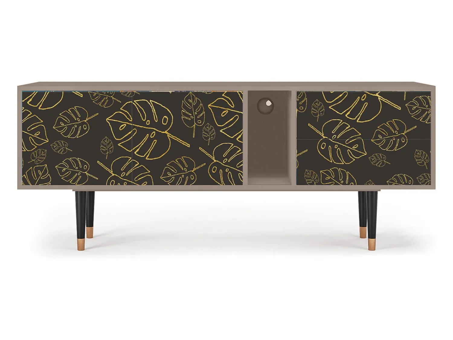 Móvel De Tv* Mueble de TV - 170х69х48 cm - T1 - Fall Of The Leaves, Latte Bege
