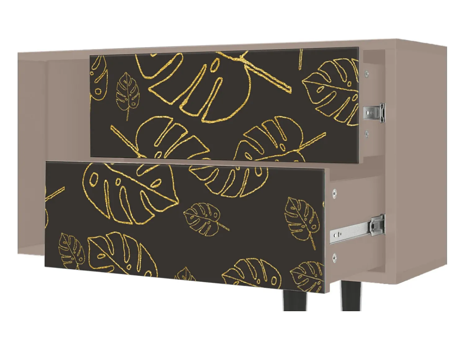 Móvel De Tv* Mueble de TV - 170х69х48 cm - T1 - Fall Of The Leaves, Latte Bege