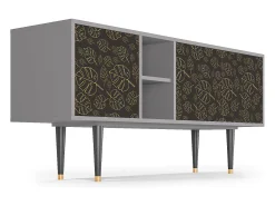 Mueble de TV - 150х69х41 cm - T5 - Fall Of The Leaves, Cinza^ Móvel De Tv