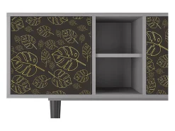 Mueble de TV - 150х69х41 cm - T5 - Fall Of The Leaves, Cinza^ Móvel De Tv