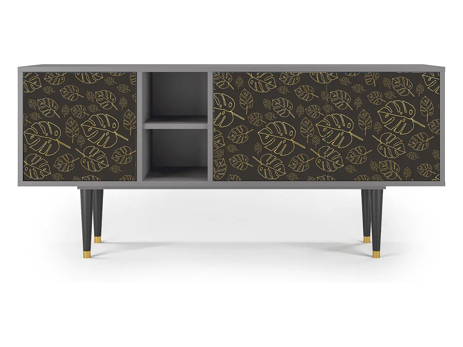 Mueble de TV - 150х69х41 cm - T5 - Fall Of The Leaves, Cinza^ Móvel De Tv
