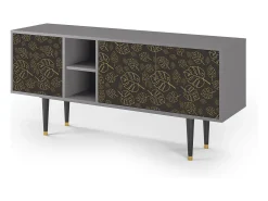 Mueble de TV - 150х69х41 cm - T5 - Fall Of The Leaves, Cinza^ Móvel De Tv