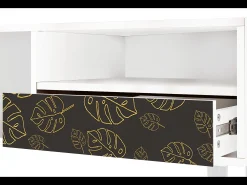 Sale Mueble de TV - 115х59х48 cm - T3 - Fall Of The Leaves, Branco Bege