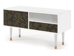 Sale Mueble de TV - 115х59х48 cm - T3 - Fall Of The Leaves, Branco Bege