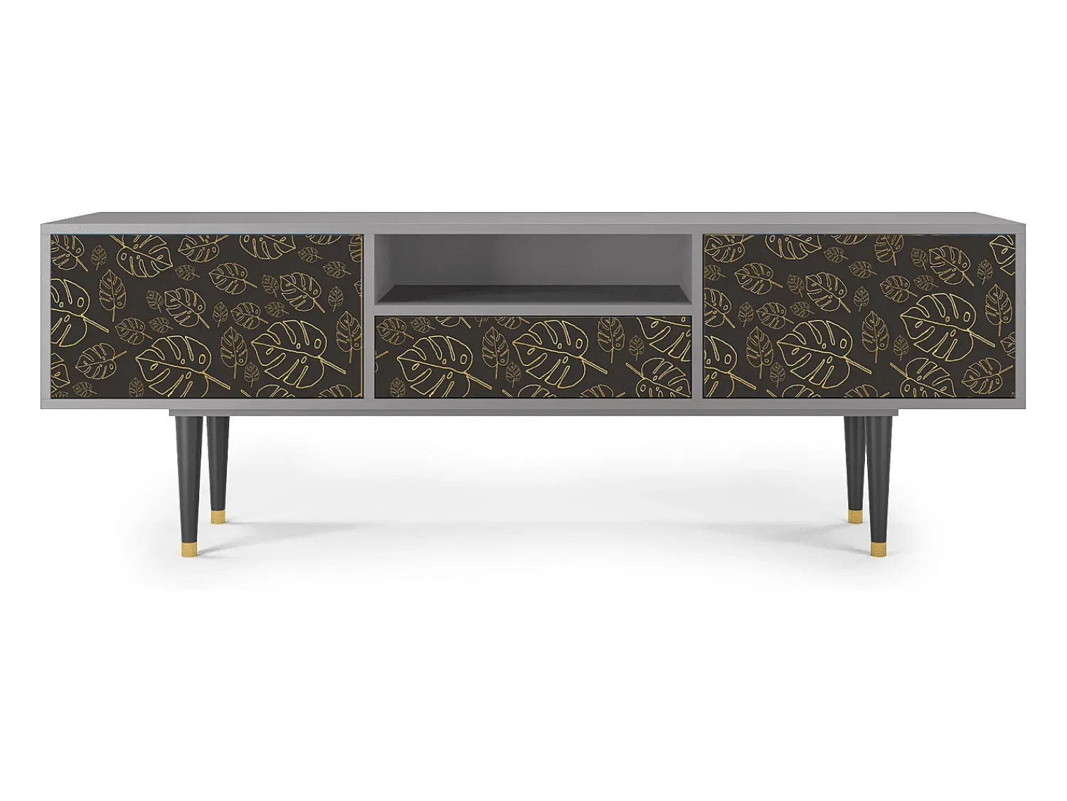 Mueble de TV - 170х59х41 cm - T6 - Fall Of The Leaves, Cinza^ Móvel De Tv
