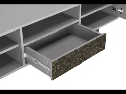 Mueble de TV - 170х59х41 cm - T6 - Fall Of The Leaves, Cinza^ Móvel De Tv