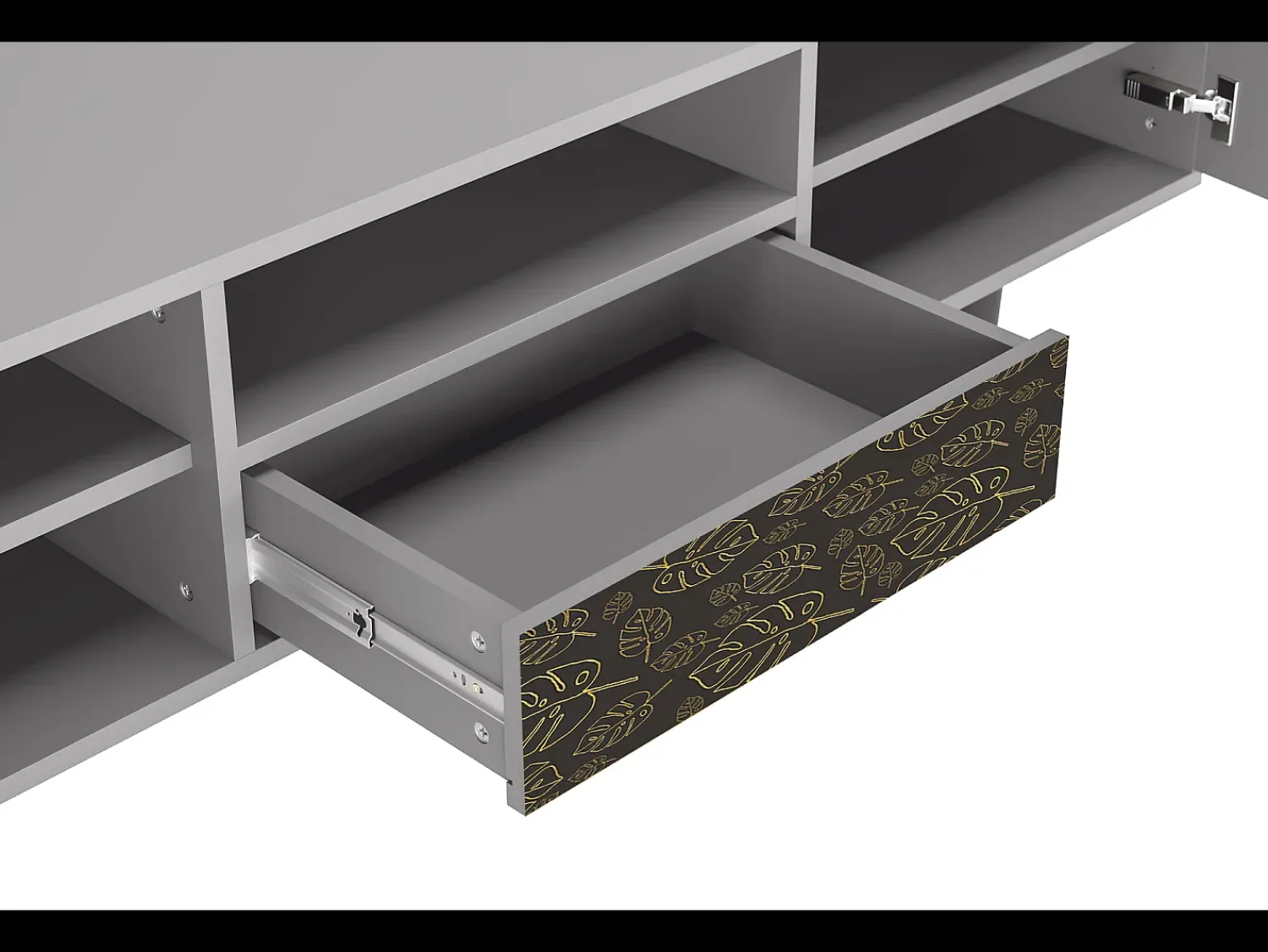 Mueble de TV - 170х59х41 cm - T6 - Fall Of The Leaves, Cinza^ Móvel De Tv