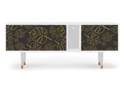 Mueble de TV - 170х69х48 cm - T1 - Fall Of The Leaves, Branco^ Móvel De Tv