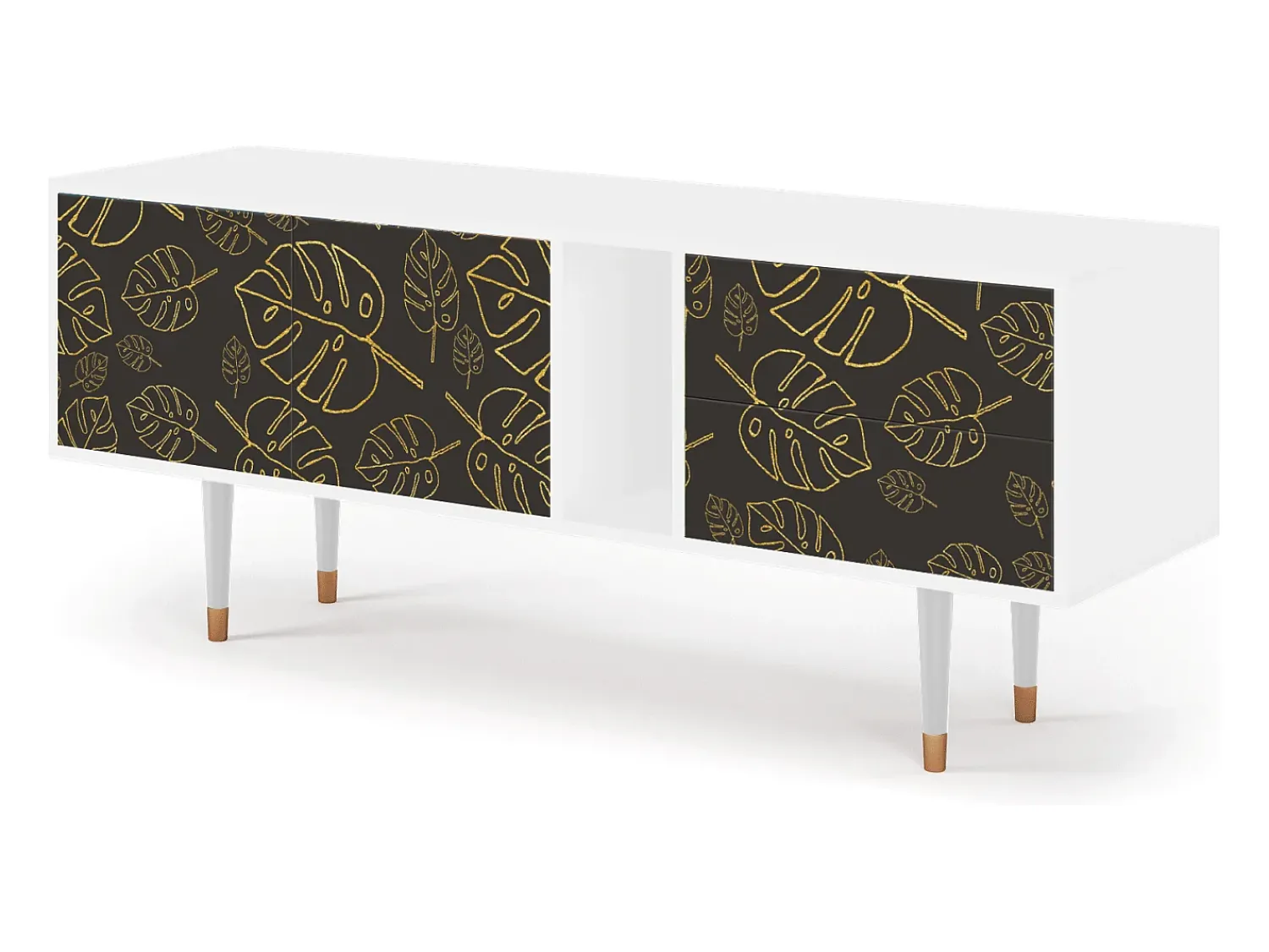 Mueble de TV - 170х69х48 cm - T1 - Fall Of The Leaves, Branco^ Móvel De Tv