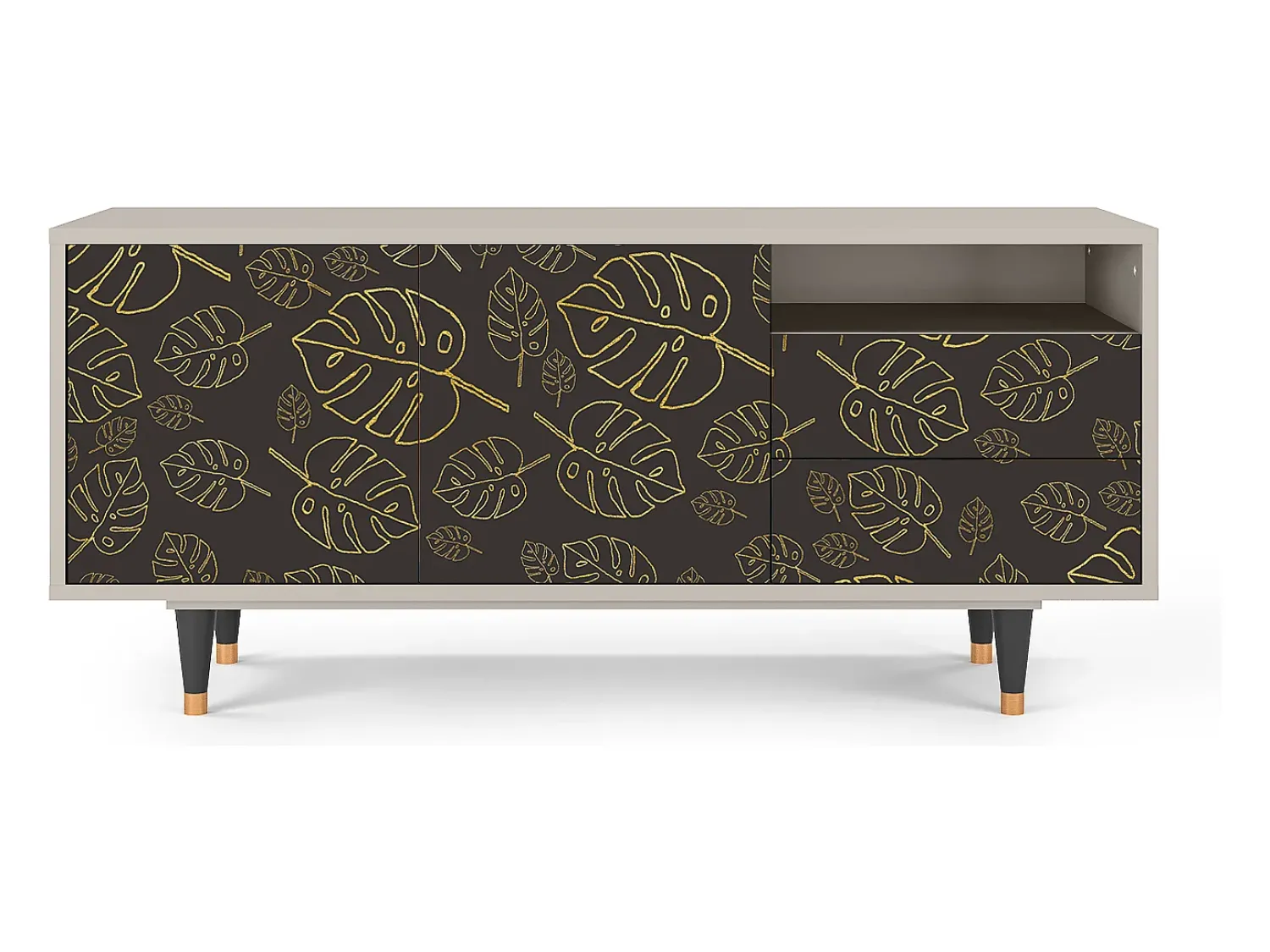 Sale Mueble de TV - 125х56х41 cm - T7 - Fall Of The Leaves, Areia Bege