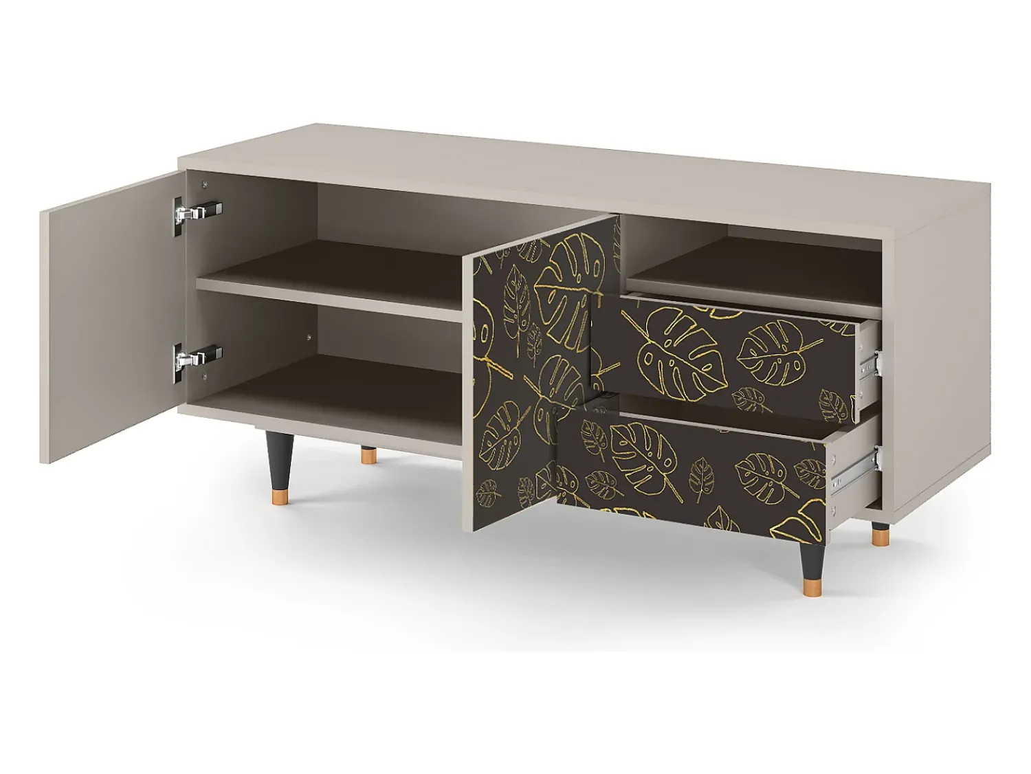 Sale Mueble de TV - 125х56х41 cm - T7 - Fall Of The Leaves, Areia Bege