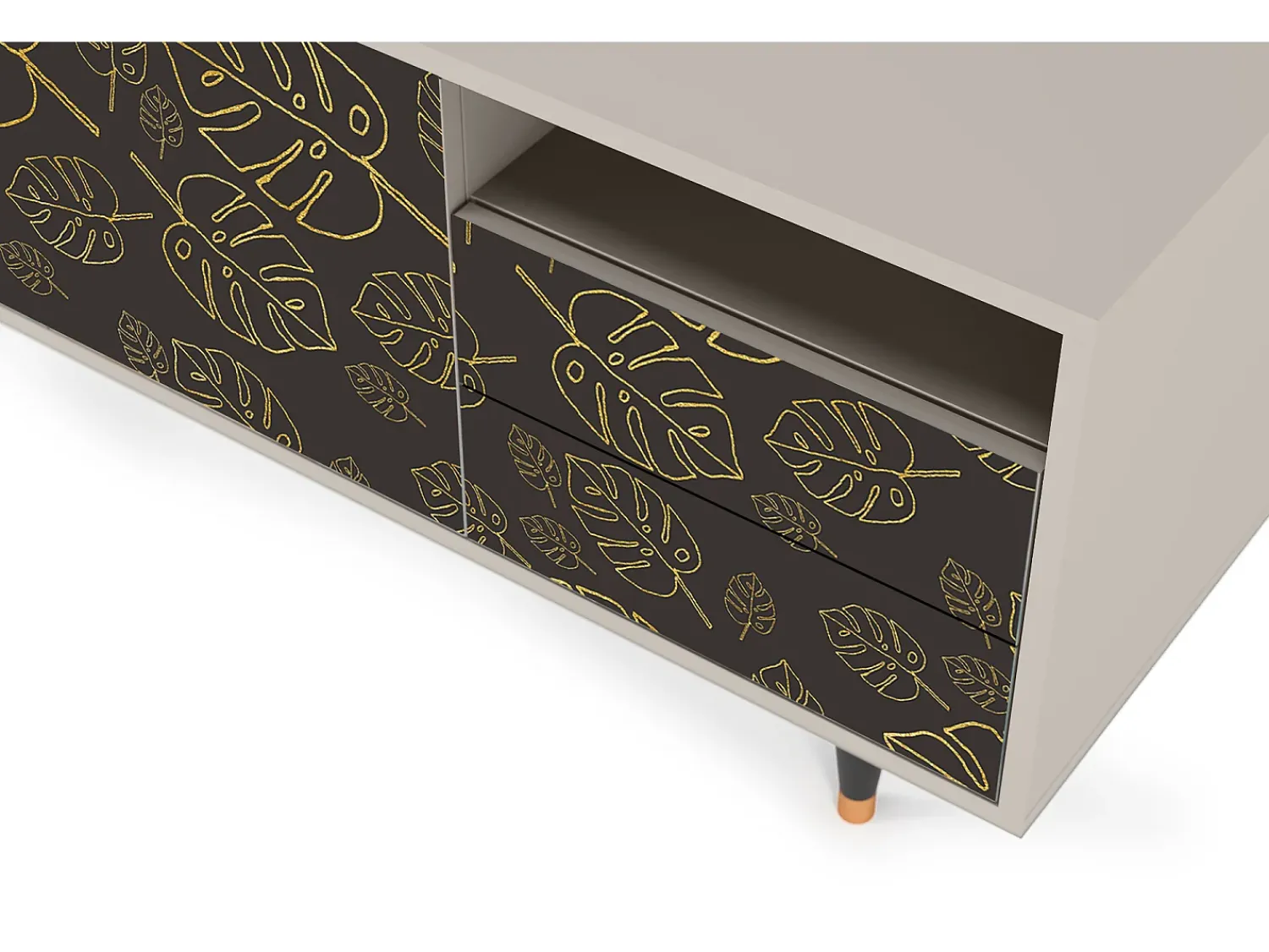 Sale Mueble de TV - 125х56х41 cm - T7 - Fall Of The Leaves, Areia Bege