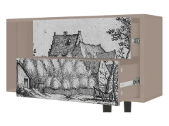 Mueble de TV - 170х69х48 cm - T1 - Farms in a Village, Latte^ Móvel De Tv