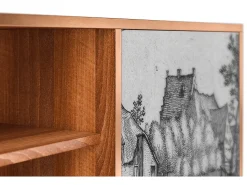 Mueble de TV - 170х69х48 cm - T2 - Farms in a Village, Nogueira^ Móvel De Tv