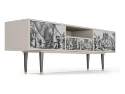Sale Mueble de TV - 170х59х41 cm - T6 - Farms in a Village, Areia Bege
