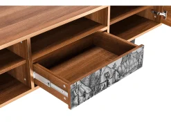 Mueble de TV - 170х59х41 cm - T6 - Farms in a Village, Nogueira^ Móvel De Tv