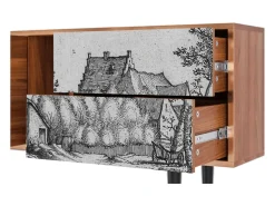 Discount Mueble de TV - 170х69х48 cm - T1 - Farms in a Village, Nogueira Castanho