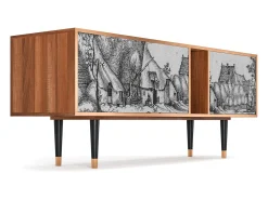Discount Mueble de TV - 170х69х48 cm - T1 - Farms in a Village, Nogueira Castanho
