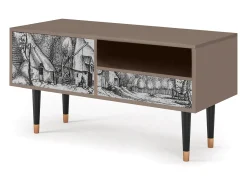 Mueble de TV - 115х59х48 cm - T3 - Farms in a Village, Latte^ Móvel De Tv