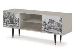 Móvel De Tv* Mueble de TV - 170х69х48 cm - T2 - Farms in a Village, Areia Bege