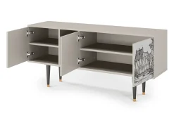 Mueble de TV - 150х69х41 cm - T5 - Farms in a Village, Areia^ Móvel De Tv