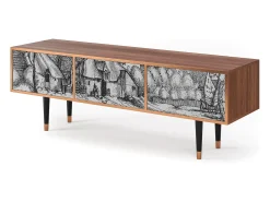 Mueble de TV - 170х59х48 cm - T4 - Farms in a Village, Nogueira^ Móvel De Tv