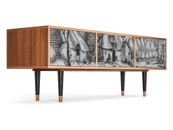 Mueble de TV - 170х59х48 cm - T4 - Farms in a Village, Nogueira^ Móvel De Tv