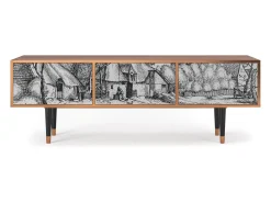 Mueble de TV - 170х59х48 cm - T4 - Farms in a Village, Nogueira^ Móvel De Tv