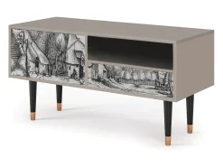 Móvel De Tv| Mueble de TV - 115х59х48 cm - T3 - Farms in a Village, Areia Bege