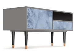 Mueble de TV - 115х59х48 cm - T3 - Feather Ice, Cinza Cinzento