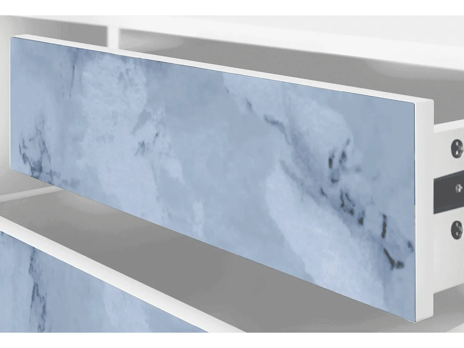Online Mueble de TV - 170х59х48 cm - T4 - Feather Ice, Branco Bege