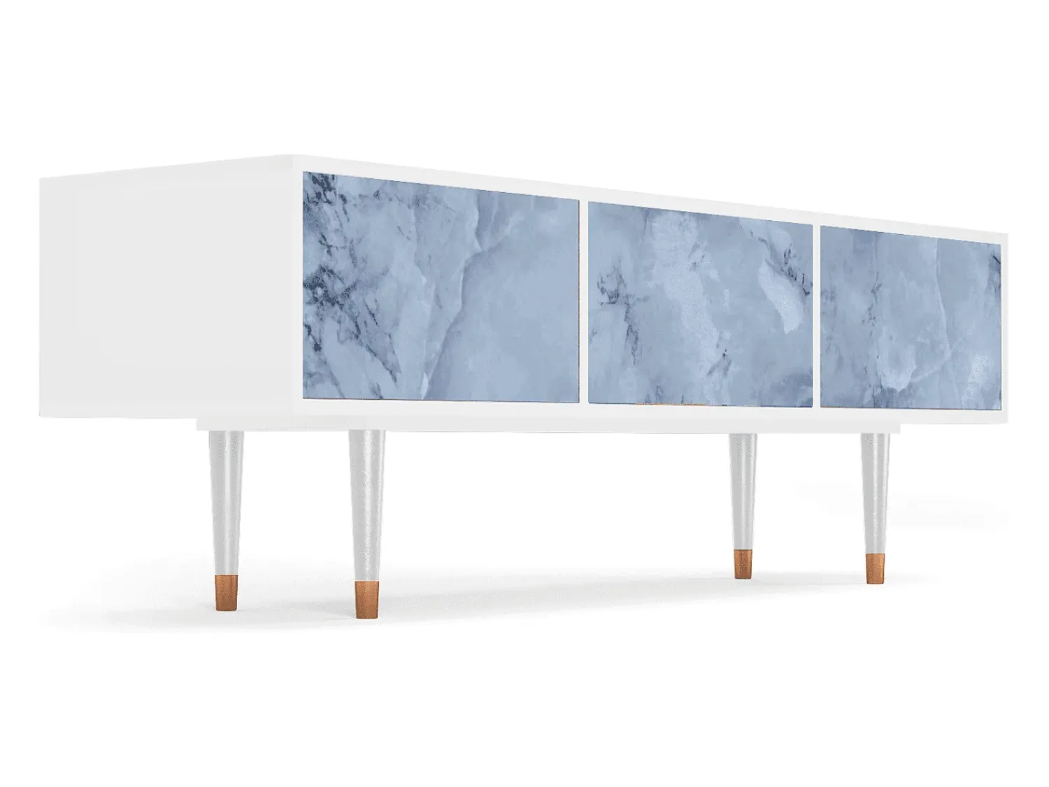 Online Mueble de TV - 170х59х48 cm - T4 - Feather Ice, Branco Bege