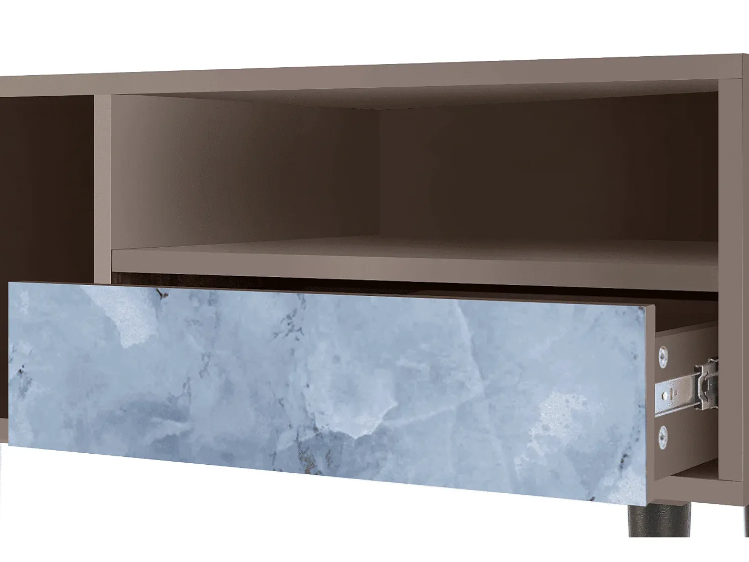 Móvel De Tv* Mueble de TV - 115х59х48 cm - T3 - Feather Ice, Latte Bege