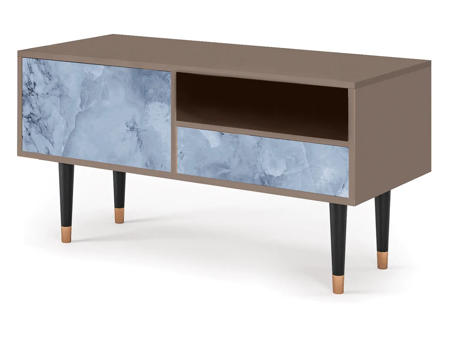 Móvel De Tv* Mueble de TV - 115х59х48 cm - T3 - Feather Ice, Latte Bege
