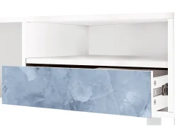 Best Mueble de TV - 115х59х48 cm - T3 - Feather Ice, Branco Bege