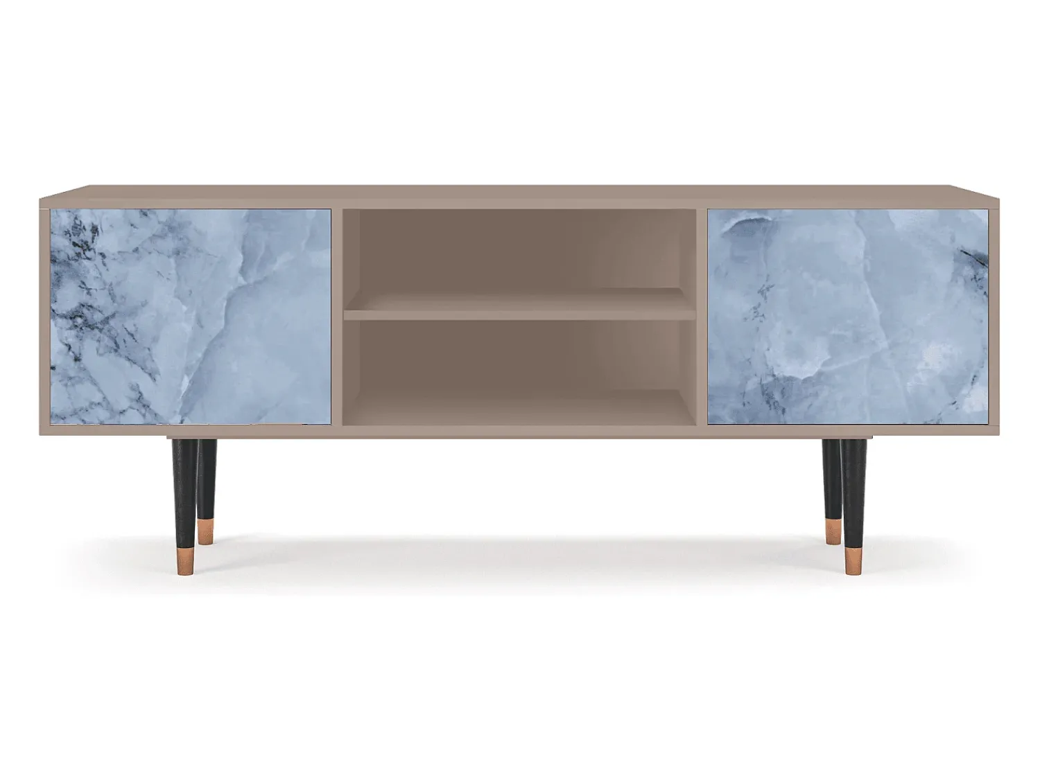 New Mueble de TV - 170х69х48 cm - T2 - Feather Ice, Latte Bege