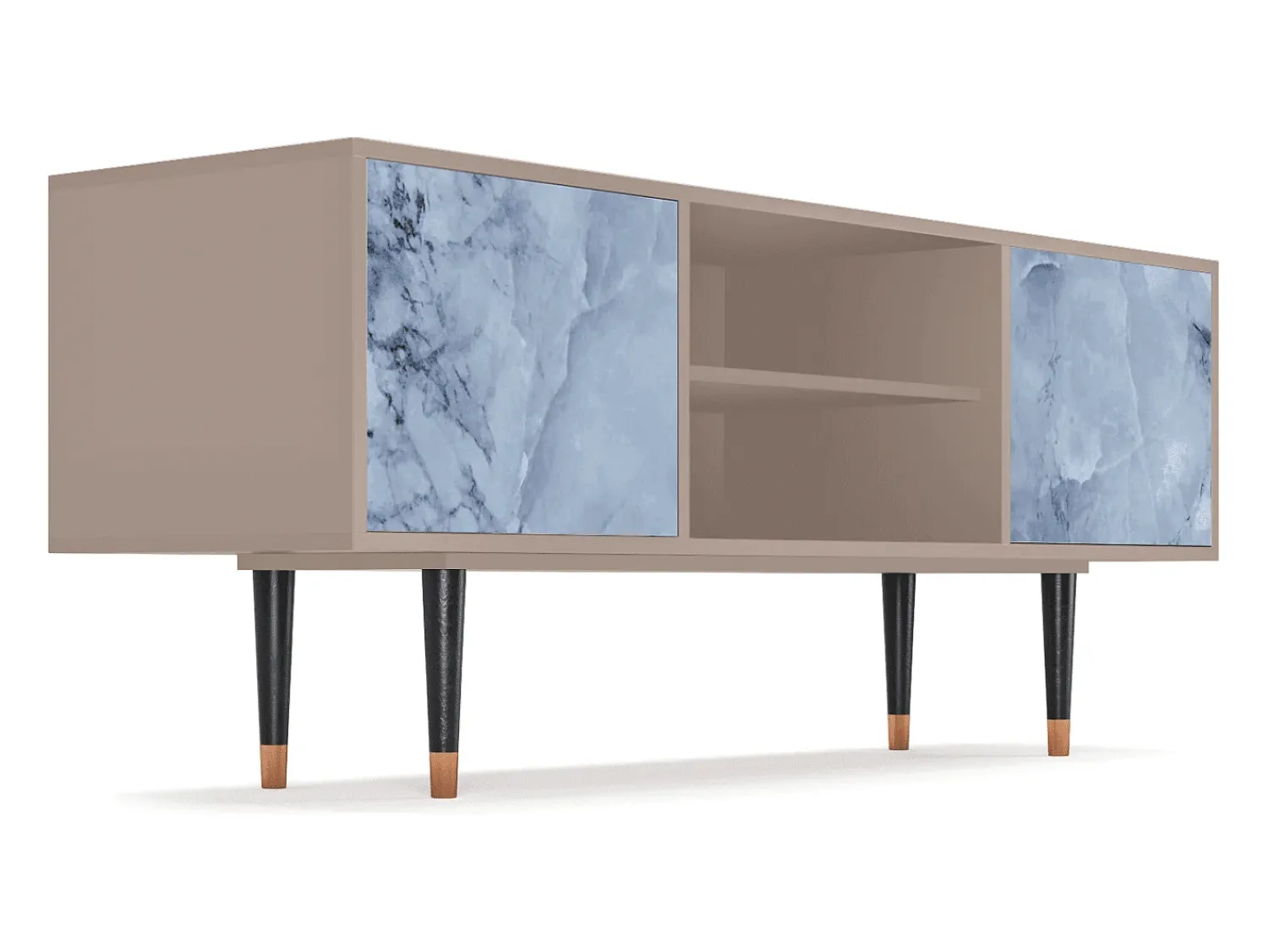 New Mueble de TV - 170х69х48 cm - T2 - Feather Ice, Latte Bege