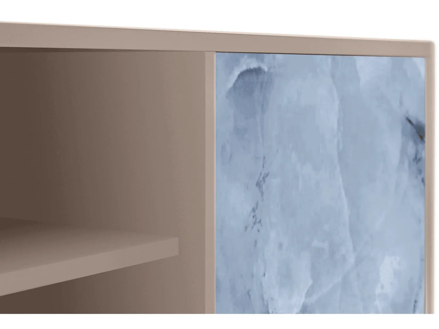 New Mueble de TV - 170х69х48 cm - T2 - Feather Ice, Latte Bege