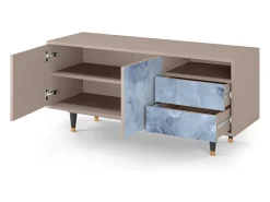 Móvel De Tv* Mueble de TV - 125х56х41 cm - T7 - Feather Ice, Latte Bege