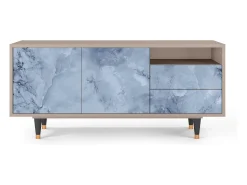 Móvel De Tv* Mueble de TV - 125х56х41 cm - T7 - Feather Ice, Latte Bege