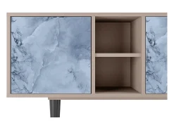 Móvel De Tv| Mueble de TV - 150х69х41 cm - T5 - Feather Ice, Latte Bege