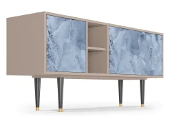 Móvel De Tv| Mueble de TV - 150х69х41 cm - T5 - Feather Ice, Latte Bege