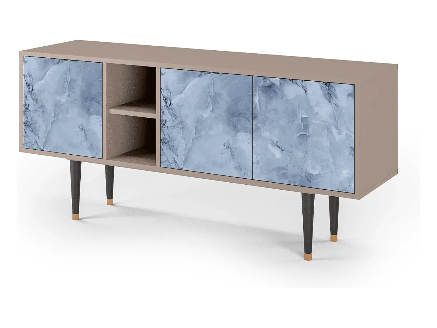 Móvel De Tv| Mueble de TV - 150х69х41 cm - T5 - Feather Ice, Latte Bege