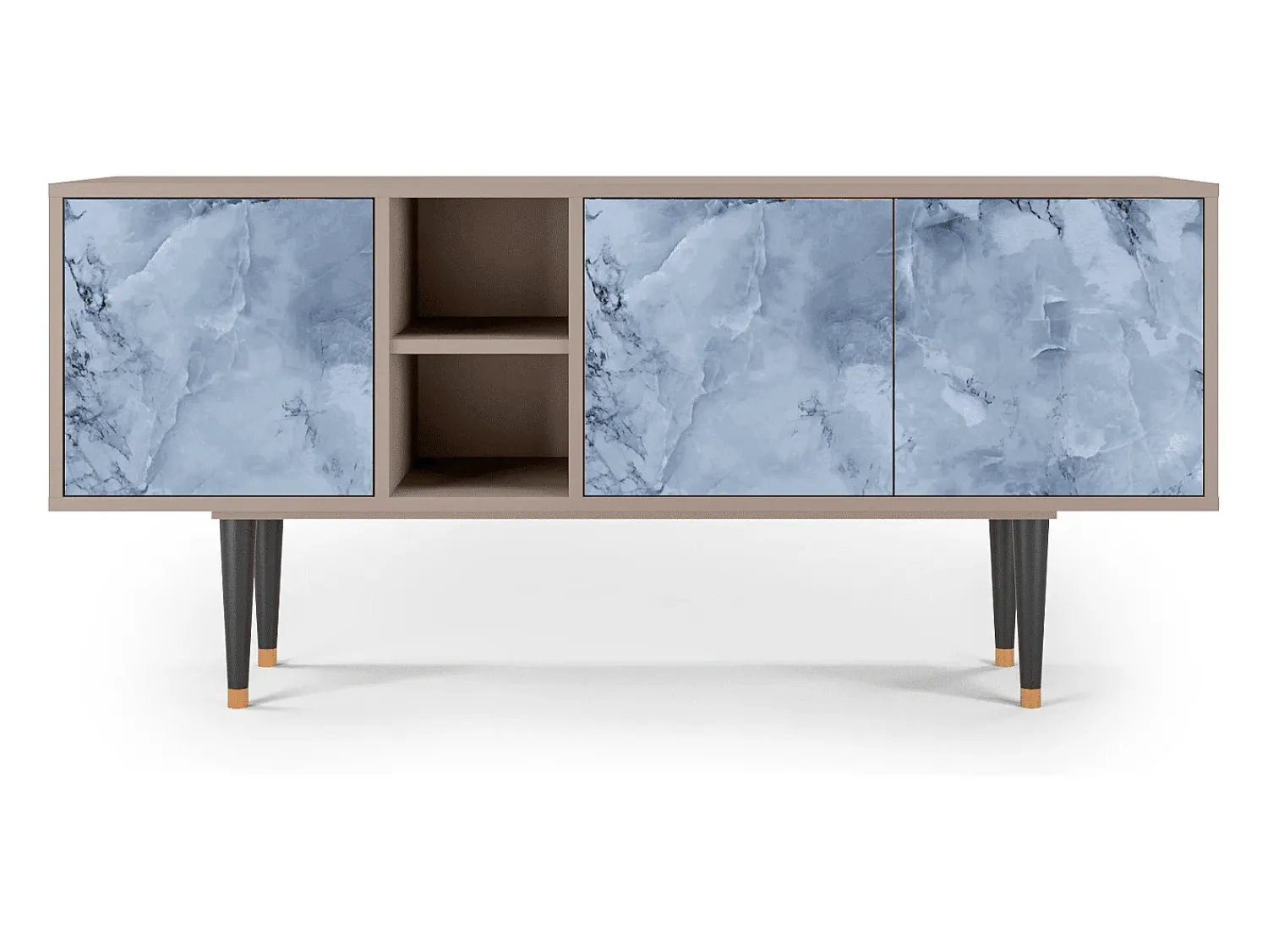 Móvel De Tv| Mueble de TV - 150х69х41 cm - T5 - Feather Ice, Latte Bege